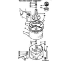 Kenmore 11073780420 tub and basket assembly diagram