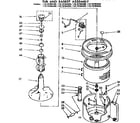 Kenmore 11072784200 tub and basket assembly diagram