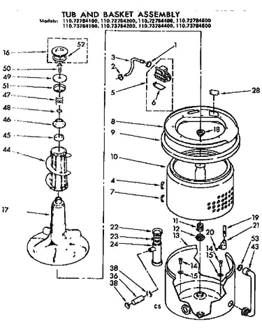 Tub and basket assembly