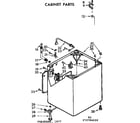 Kenmore 11073784610 cabinet parts diagram