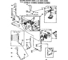 Kenmore 11073784610 water system suds and non-suds diagram