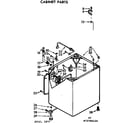 Kenmore 11073784420 cabinet parts diagram