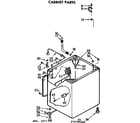 Kenmore 11073785100 cabinet parts diagram