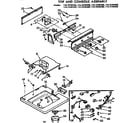 Kenmore 11073785100 top and console assembly diagram