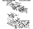 Kenmore 11073785210 top and console parts diagram