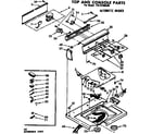 Kenmore 11072785330 top and console parts diagram