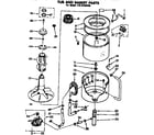 Kenmore 11072785340 tub and basket parts diagram