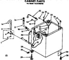 Kenmore 11072785740 cabinet parts diagram