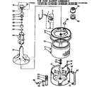 Kenmore 11073791600 tub and basket assembly diagram
