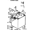 Kenmore 11072791610 cabinet parts diagram