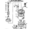 Kenmore 11073791210 tub and basket assembly diagram