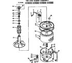 Kenmore 11073792100 tub and basket assembly diagram