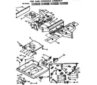 Kenmore 11072792600 top and console assembly diagram