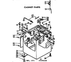 Kenmore 11073793400 cabinet parts diagram