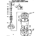 Kenmore 11073793400 tub and basket assembly diagram