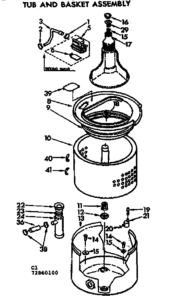 TUB AND BASKET ASSEMBLY