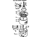 Kenmore 11072860200 tub and basket assembly diagram