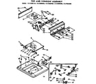 Kenmore 11072860600 top and console assembly diagram