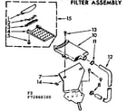 Kenmore 11072860600 filter assembly diagram