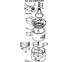 Kenmore 11072860610 tub and basket parts diagram