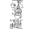 Kenmore 11073865600 tub and basket assembly diagram