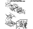 Kenmore 11072865100 top and console assembly diagram