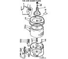Kenmore 11072865410 tub and basket parts diagram