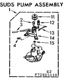 Suds pump assembly