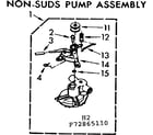 Kenmore 11072865410 non-suds pump assembly diagram