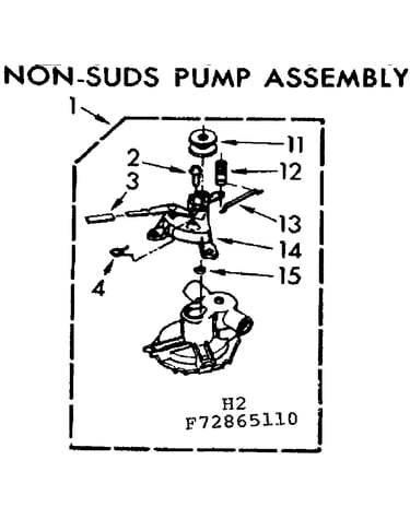Non-suds pump assembly