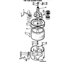 Kenmore 11072870600 tub and basket parts diagram