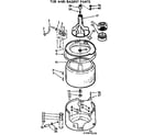 Kenmore 11072870810 tub and basket parts diagram