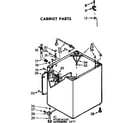 Kenmore 11072874200 cabinet parts diagram