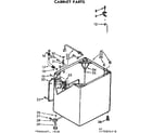 Kenmore 11073874610 cabinet parts diagram