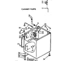 Kenmore 11073875800 cabinet parts diagram