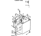 Kenmore 11072875810 cabinet parts diagram