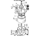 Kenmore 11073875110 tub and basket parts diagram