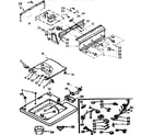 Kenmore 11072875810 top and console parts diagram