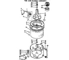 Kenmore 11072880100 tub and basket assembly diagram