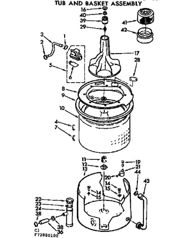 Tub and basket assembly
