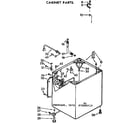 Kenmore 11073880610 cabinet parts diagram