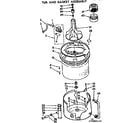 Kenmore 11073880210 tub and basket asm diagram