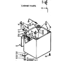 Kenmore 11072884200 cabinet parts diagram