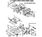 Kenmore 11073884400 top and console parts diagram