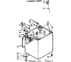 Kenmore 11073884610 cabinet parts diagram
