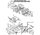 Kenmore 11073884610 top and console parts diagram