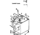 Kenmore 11072885400 cabinet parts diagram