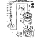 Kenmore 11073885400 tub and basket parts diagram