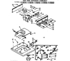 Kenmore 11073885200 top and console assembly diagram