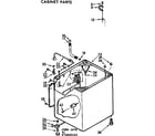 Kenmore 11072885620 cabinet parts diagram